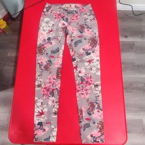 1st Kiss jeans floral design skinny stretchy women's junior size 3